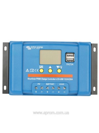 Контролер заряду Victron Energy BlueSolar PWM-LCD&USB 12/24-20